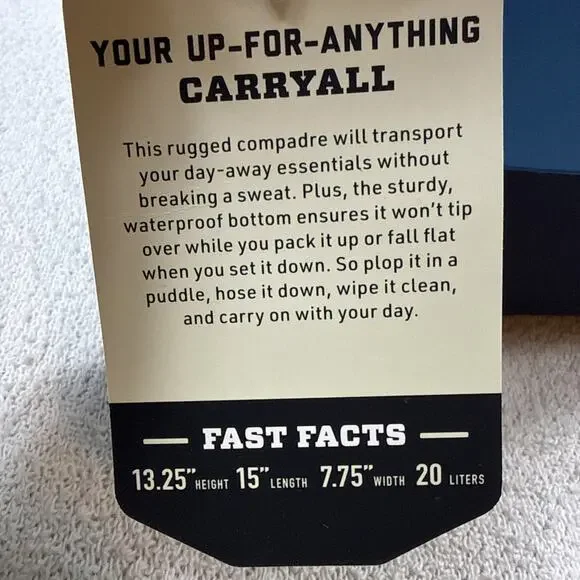 Yeti Camino 20 Carryall Big Wave Blue New With Tags! - Picture 8 of 8